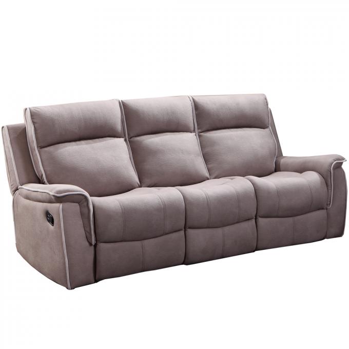 Convertible Electric Recliner Sofa 3 Seater Breathable Dark Grey Color 6