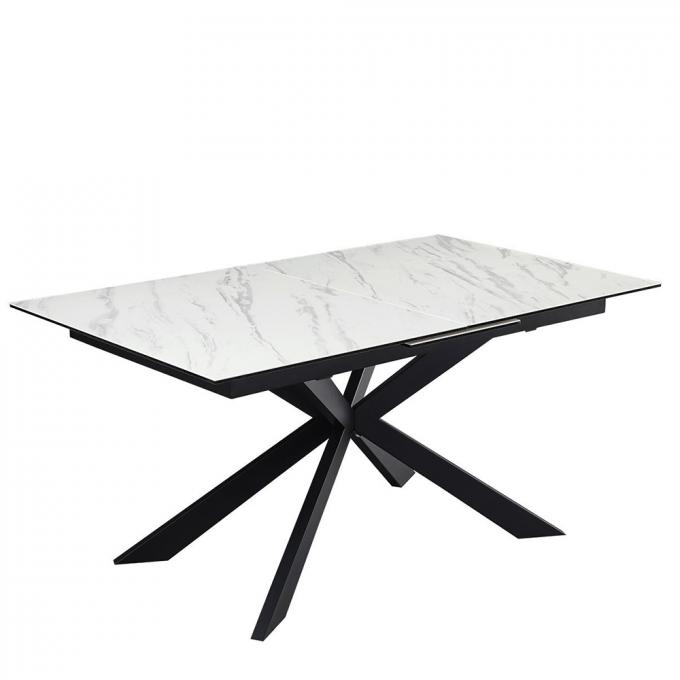 Expandable Luxury Modern Dining Table Set Multifunctional Marble Material 2