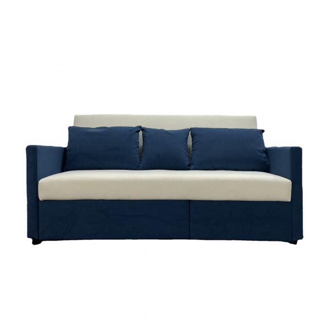 technology cloth white blue assorted colors 2seater+chaise pull-out bed sofa bed for Ocean View Villa 5