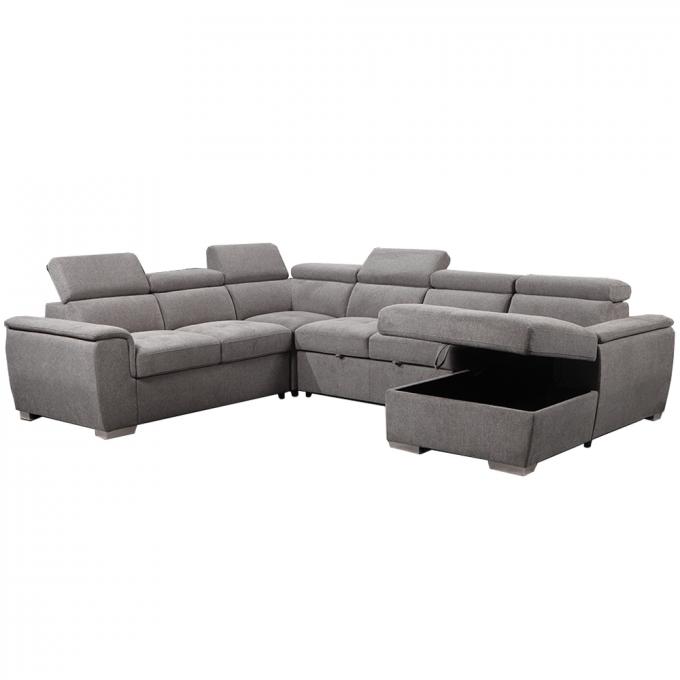 Home Furniture Fabric Sectional Sleeper Sofa Practical Wear Resistant 5