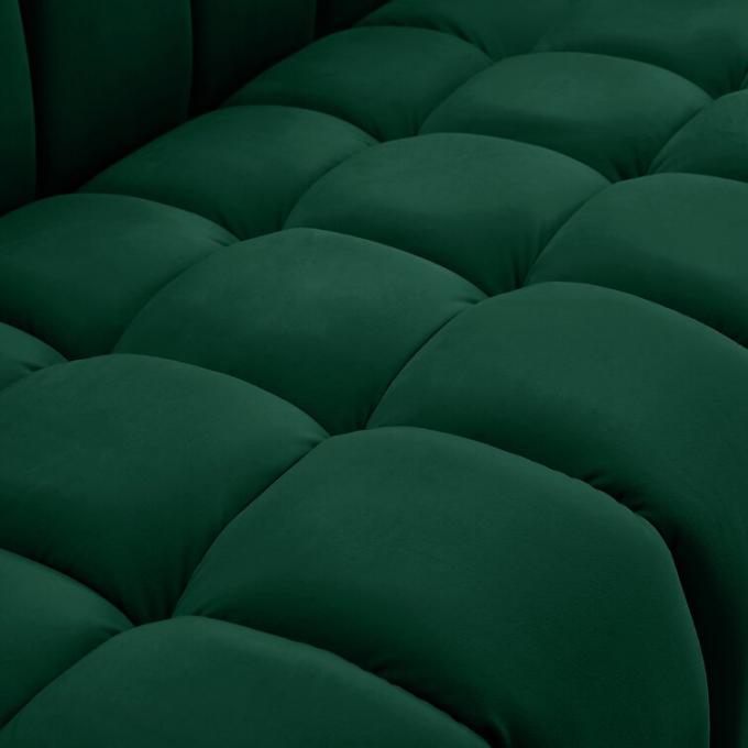 OEM Cheap price Luxury Sectional sofa set Green Color Velvet Upholstered sofas Furniture High-End North American style 3