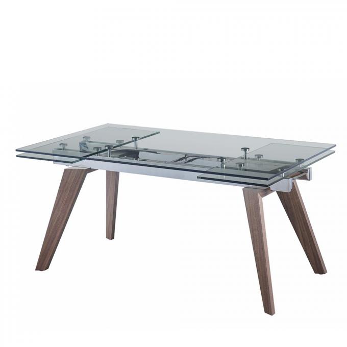 Multifunctional Luxury Modern Dining Table Set Practical Tempered Glass 1