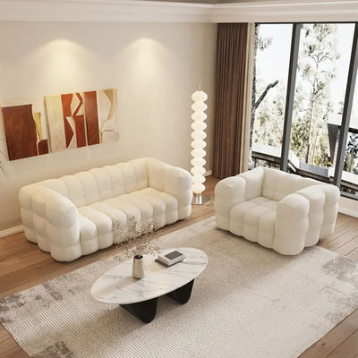Furniture factory the latest design of lamb velvet fabric sofa set sofa bed can be customized fabric living room sofa