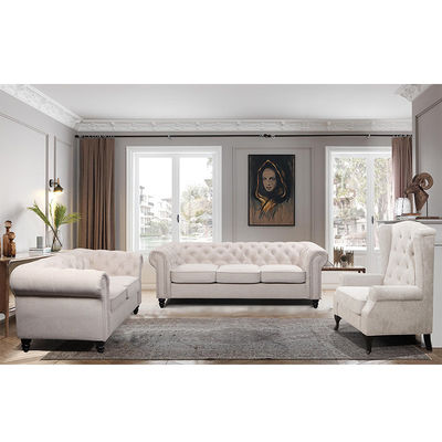 High-end European Style Luxury sofa Furniture Set 3+2+1 Sofa and Chaise Queen Bed for Living Room Villa