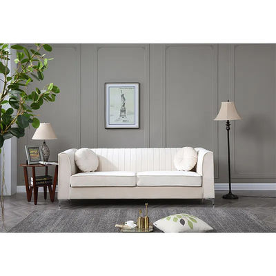 Velvet Breathable Home Furniture Sofas 140x73x79CM For Living Room
