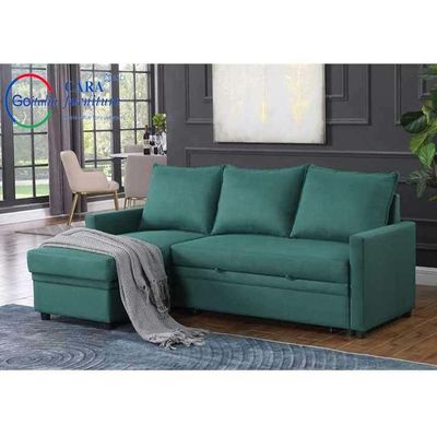 Home Living Room Furniture French Style Modern Simple Corner Sofa Linen Fabric Model Sofa Bed