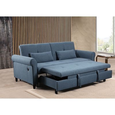 Nordic Modern sofa set Luxury designs Living room sofa furniture with USB Custom folding bed