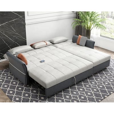 Cara new design technology cloth fabric oil proof living room sofa with USB charging storage function sofa bed
