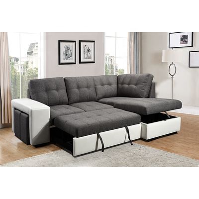 assorted colors white leather chocolate fabric Sofa Loveseat living room Furniture L simple chaise sofa bed with small