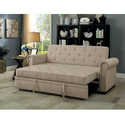Cara Furniture Factory the latest design of three people sitting living room sofa round armrest sofa bed