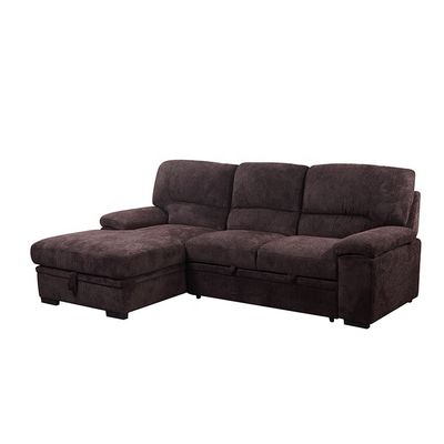 Top grade various color available L-shaped sofa bed living room 2P with  Extendable bed sofa couch living room sofa sect