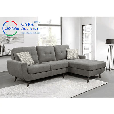 Fabric Sofa Wooden Legs 2 Seats And Queen Bed Modern Living Room L Shaped Sofa