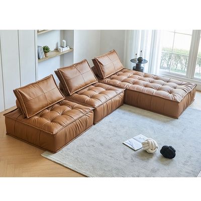 Factory direct European and American fabric sofa balcony bedroom technology cloth small family sofa bed lazy modular