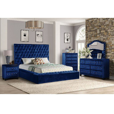 Cara Furniture Limited factory direct wholesale eucalyptus frame velvet fabric can be customized storage bed room set