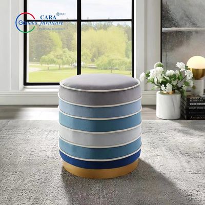 BB2016 Multiple Colors Combine Design Bed Side Furniture Small Round Seat Ottoman Stool For Hotels