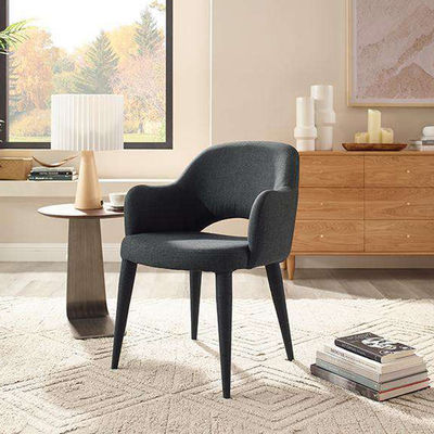 Multifunctional Upholstered Dining Chair Fabric Nontoxic For Living Room