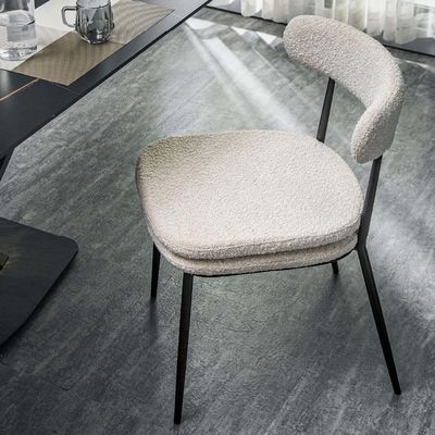 Anti Scratch Plush Dining Side Chair , Durable Upholstered Restaurant Dining Chairs