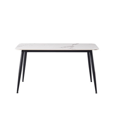 81100 Good Quality Marble Top Stainless Steel Feet Durable Western Style Fashion Dinning Table