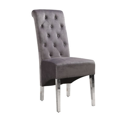 61497 GOITALIA MODERN VELVET LUXURY METAL RESTAURANT WHOLESALE FABRIC ITALIAN DESIGNER UPHOLSTERED DINING CHAIR
